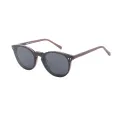 Isaac - Round Brown Clip On Sunglasses for Men & Women